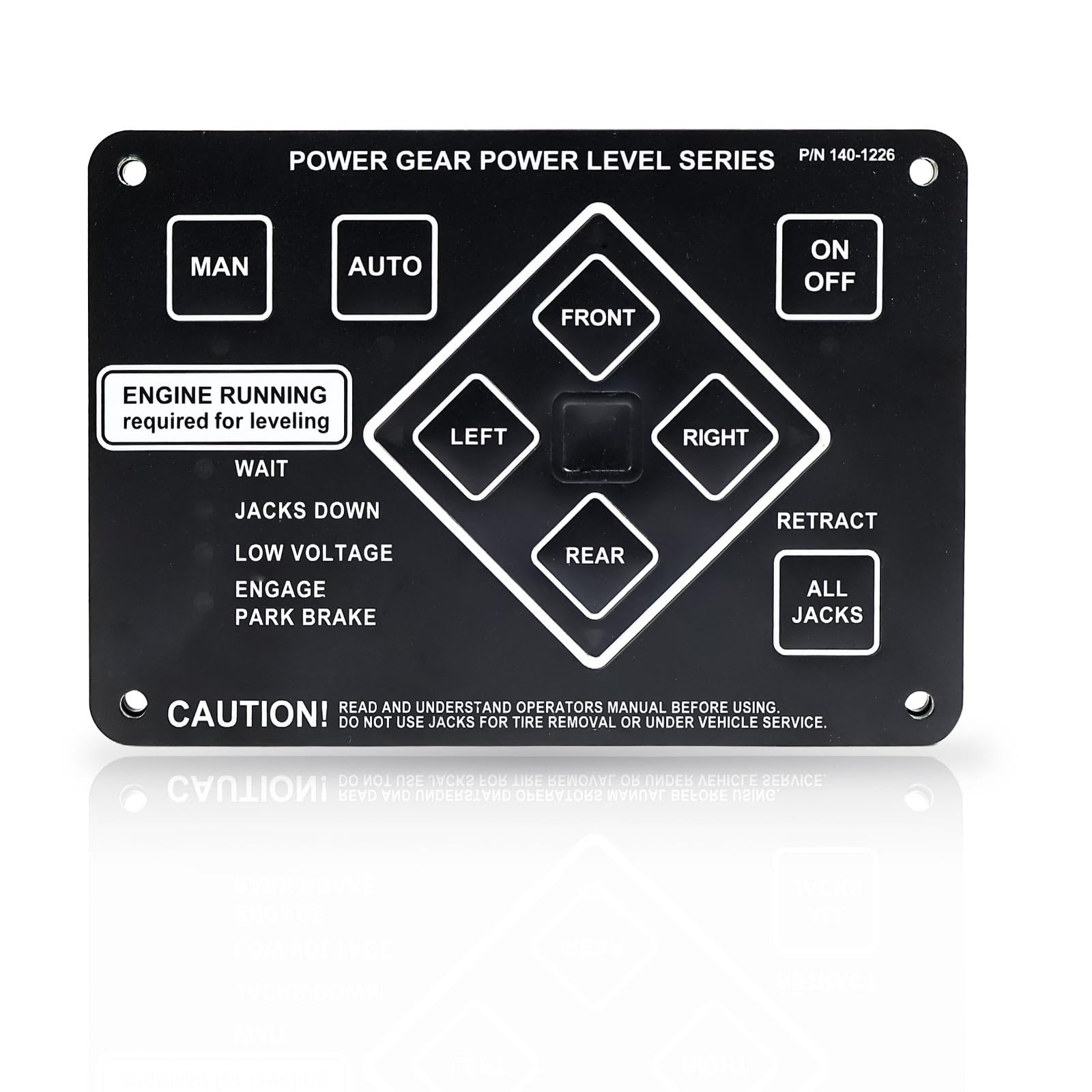 Photo 1 of LLYZFED 359080 RV Leveling Touch Control Panel W/Auto Leveling Button Fit for Lippert/Kwikee Ground Control and Travel Trailer Leveling System Replace# 140-1226 500629 500629S