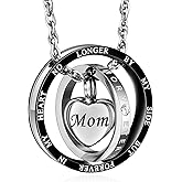 XIUDA Cremation Urn Necklace for Ashes Eternal Memory Carved Keepsake Stainless Steel Urn Jewelry Memorial Ash Holder