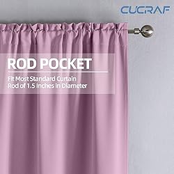 CUCRAF Custom Blackout Curtains for Bedroom Living