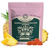 Zontixyrl Premium Feminine Balance Gummies Women - Pineapple Gummies for Women pH Probiotic and Immune Support Vegan Gluten Free 60 Gummies 30 Servings