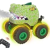 Dinosaur Remote Control Car,2.4hz Rc Monster Truck Toy,Suitable for Boys,with Spray, Light and Sound, All Terrain Remote Control Car,Suitable For3,4,5,6,7-Year-Old Children,Christmas Birthday Gift
