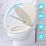 Angel Shield Creamy White Oak Antibacterial Toilet Seat Soft Close Quick view 3