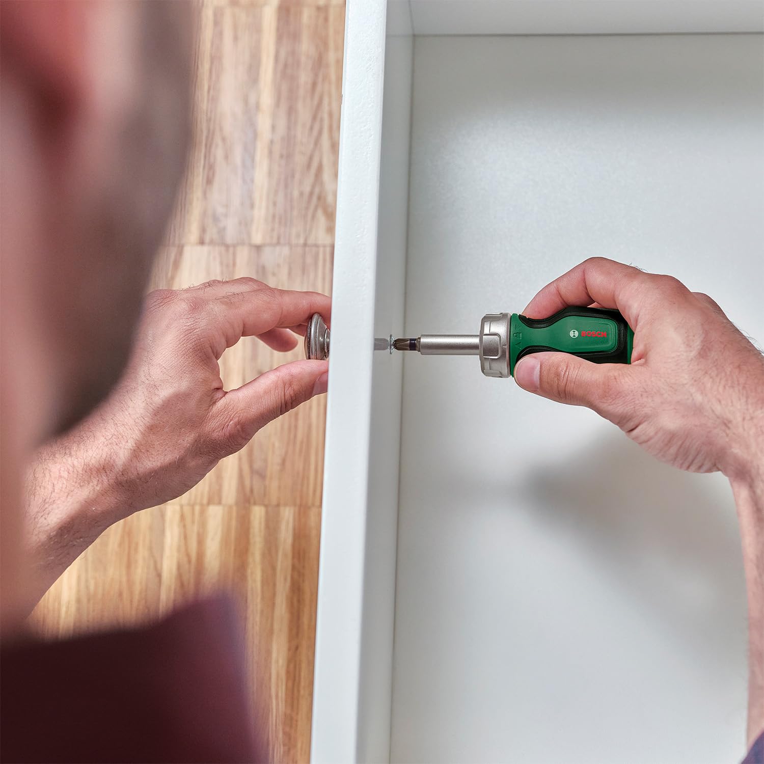 Bosch Stubby Ratschenschraubendreher mit Bit Magazin, 6-teilig (kompakter Ratschenschraubendreher mit hohem Drehmoment; 6 Bits – PH2,SL5,TX25,HEX3/4/5; ergonomisch; magnetischer Bithalter) 4