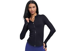 sphinx cat Womens Athletic Long Sleeve Full Zip Running Track Jacket Workout Yoga Sportwear with Thumb Holes Slim Fit