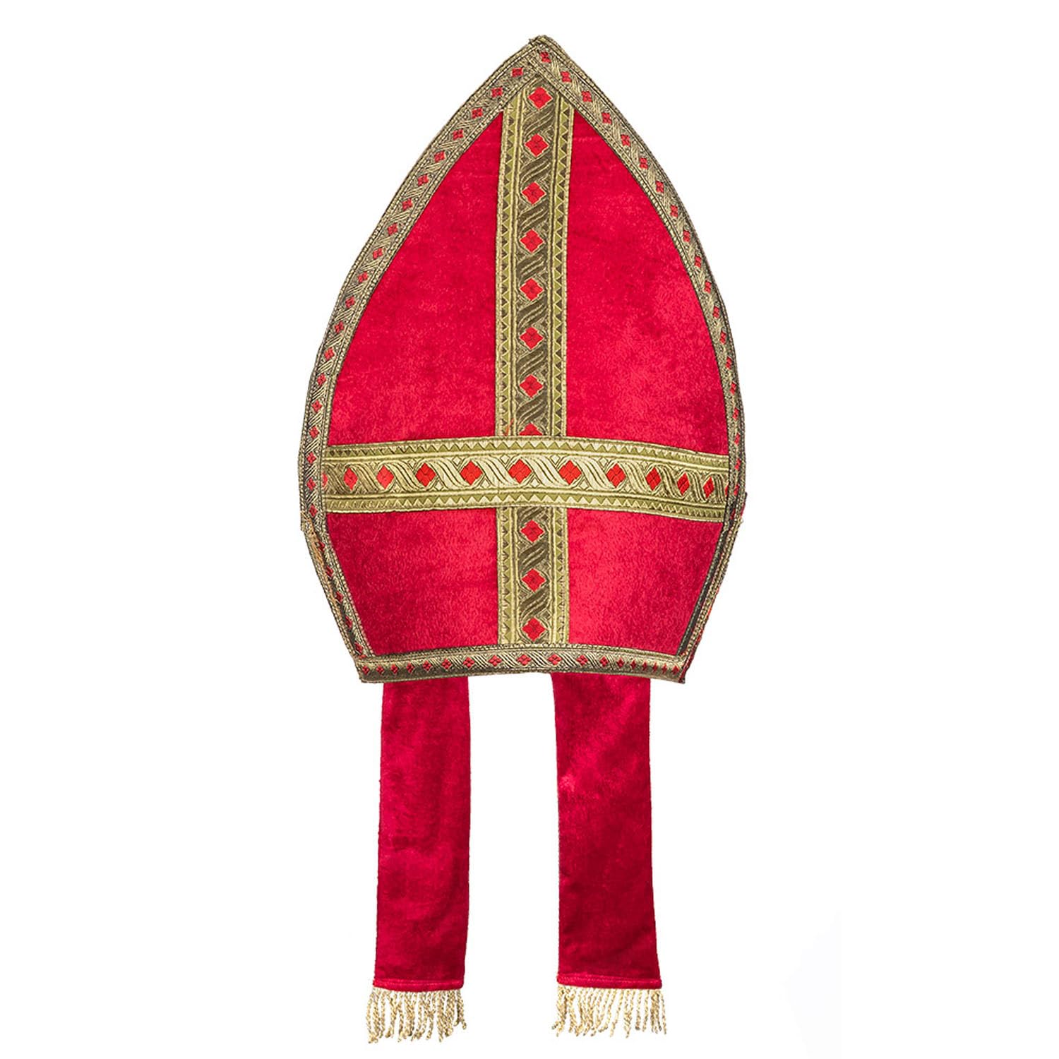 Boland 56841 Mitra Saint Nicholas, Red/Gold, 35 x 33 cm