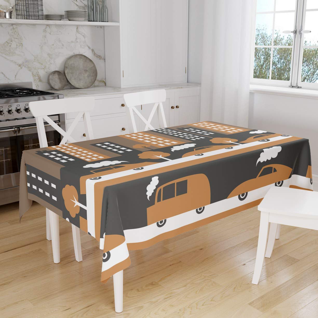 Bonamaison Kitchen Decoration, Tablecloth, 140cm x 160cm - Designed and Manufactured in Turkey