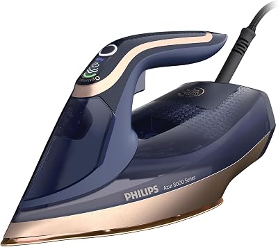 Philips Azur 8000 Steam Iron 3000W Turbo Boost 260g Dark Blue DST8050/26