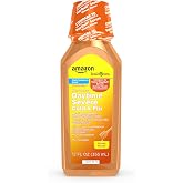 Amazon Basic Care Maximum Strength Daytime Honey Flavor Severe Cold and Flu Relief, Multi-Symptom, Non-Drowsy, Cough, Sore Throat, Nasal Congestion, Liquid Medicine, 12 fl oz (Pack of 1)