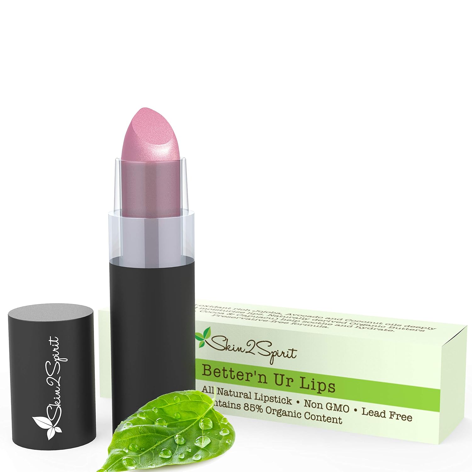 Better'n Ur Lips Vegan Lipstick (SWEET PEA 2.0) | 100% Natural | Organic | Gluten Free | Cruelty Free | Vegan | Lead Free | Paraben Free | Petroleum Free | Healthy Color that's Good for your Lips!