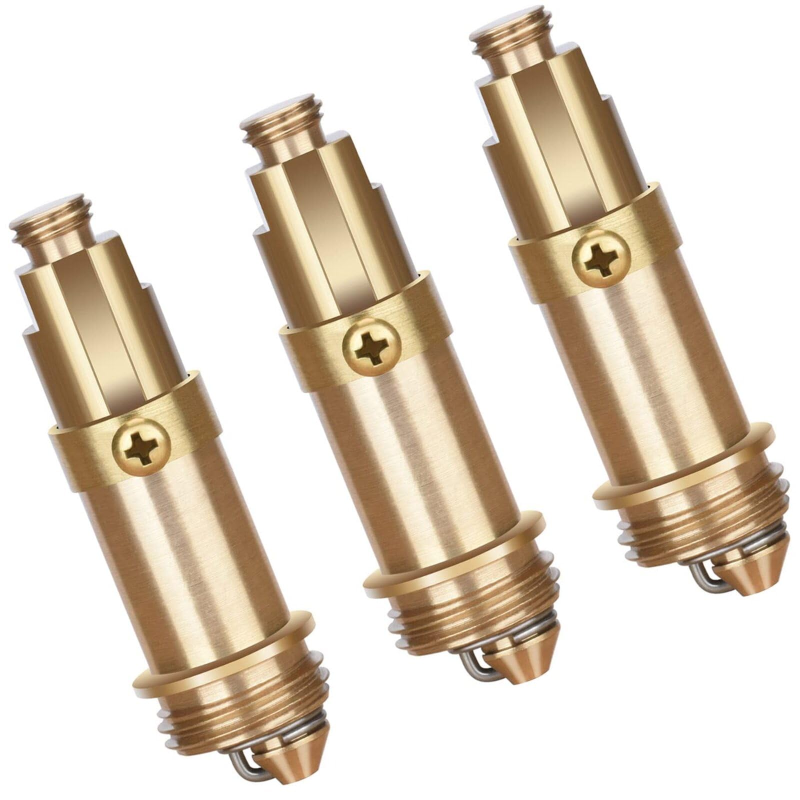 3 Pcs Pop Up Waste Internal Spring Slotted Plug Bolt, Basin Pop Up Plug, Replacement Waste, for Most Bathroom Bathtub Sink Drain Stopper