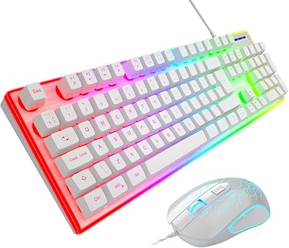 {UK Layout} white Gaming Keyboard and Mouse Combo: Amazon.co.uk: Electronics
