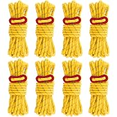 Smithok 8 Pack 4mm Guy Lines Ultralight Tent Cords with Aluminum Adjuster Tensioner Outdoor Camping Guylines Ropes for Tent Tarp,Camping,Hiking Backpacking (Yellow)