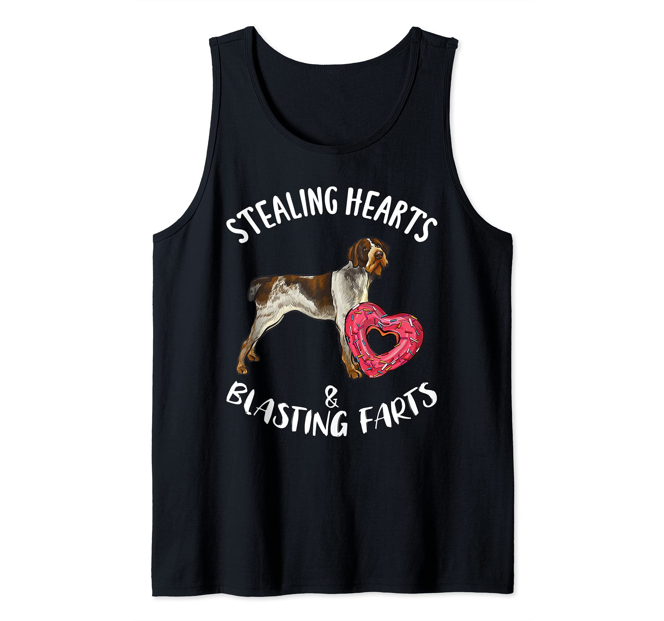 Stealing Hearts Blasting Farts German Wirehaired Pointer Dog Tank Top