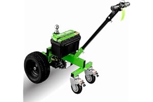 SUPERWAGEN Electric Trailer Dolly Power 3600LB Towing Max 600LB Tongue Weight Dual Hitch Ball 2"&1-7/8" DC 24V 850W 9Ah w/Heavy Duty Commercial Utility Dolly Valet RV Glider