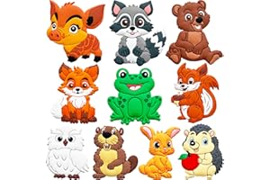 ALNETI Fridge Magnets for Kids Forest Animals - Large Cute Rubber Animal Magnets for Fridge Whiteboard - Refrigerator Magnets for Toddlers - Magnetic Educational Activities - Toddler Magnet Toys
