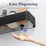 Kitsure 3 Pack Rustproof Shower Caddy 2 Shelves Drill-Free Black Large view 5