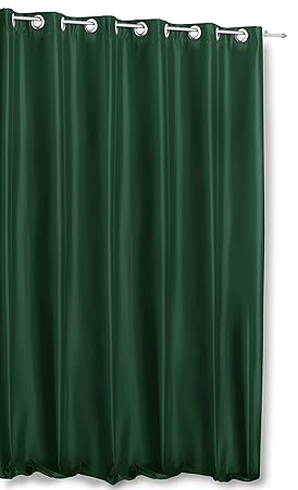 Haus und Deko Alaska Thermovorhang blickdicht mit Ösen aus Polar Fleece luxuriöse Breite 245x245 cm tannengrün