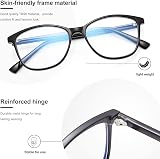 Madison Avenue Blue Light Blocking Glasses Women UV Glare Anti Eyestrain Black view 4