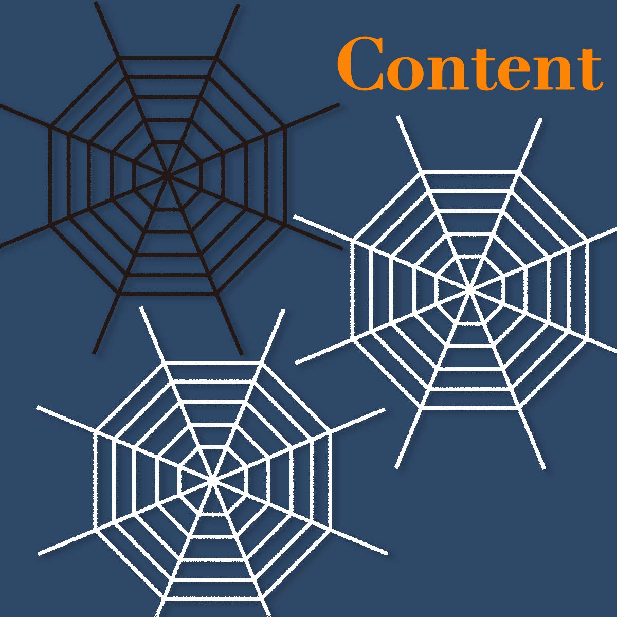 Pawliss Halloween Decorations, 5 feet Round Spider Web, Halloween Outdoor Yard Decor, 2 White and 1 Black