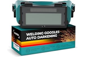 SPARGOS Welding Goggles Glasses Auto Darkening Solar Welders Helmet Eyes Gas Torch Cutting Flip Up Lens Eye Protection