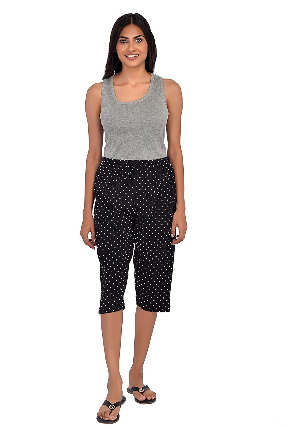 ONE CENTRE Newest Womens Regular Cotton Comfort Capri Stylish Printed Capri for Women Amazon