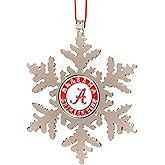 Alabama Crimson Tide Snowflake Christmas Ornament