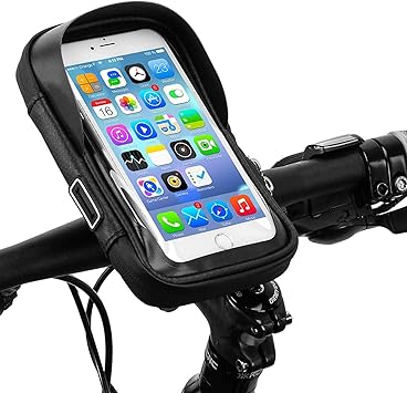 Amazon Vjk 自転車 バイク スマホ ホルダー 多機能 携帯ホルダー 防水 防圧 遮光 収納可能 脱落防止 6 4インチスマホ対応 Iphone Android 多機種対応 防水バッグ バイク スクーター ホルダー Vjk アクセサリーホルダー