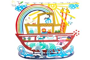 Yair Emanuel Hannukah Menorah Noah’s Ark Laser Cut Design