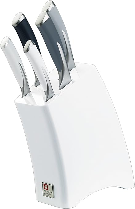 Richardson Sheffield R140mzk369k28 Kyu Mono Kitchen Knife Block Set White Set Of 5 Amazon Co Uk Kitchen Home