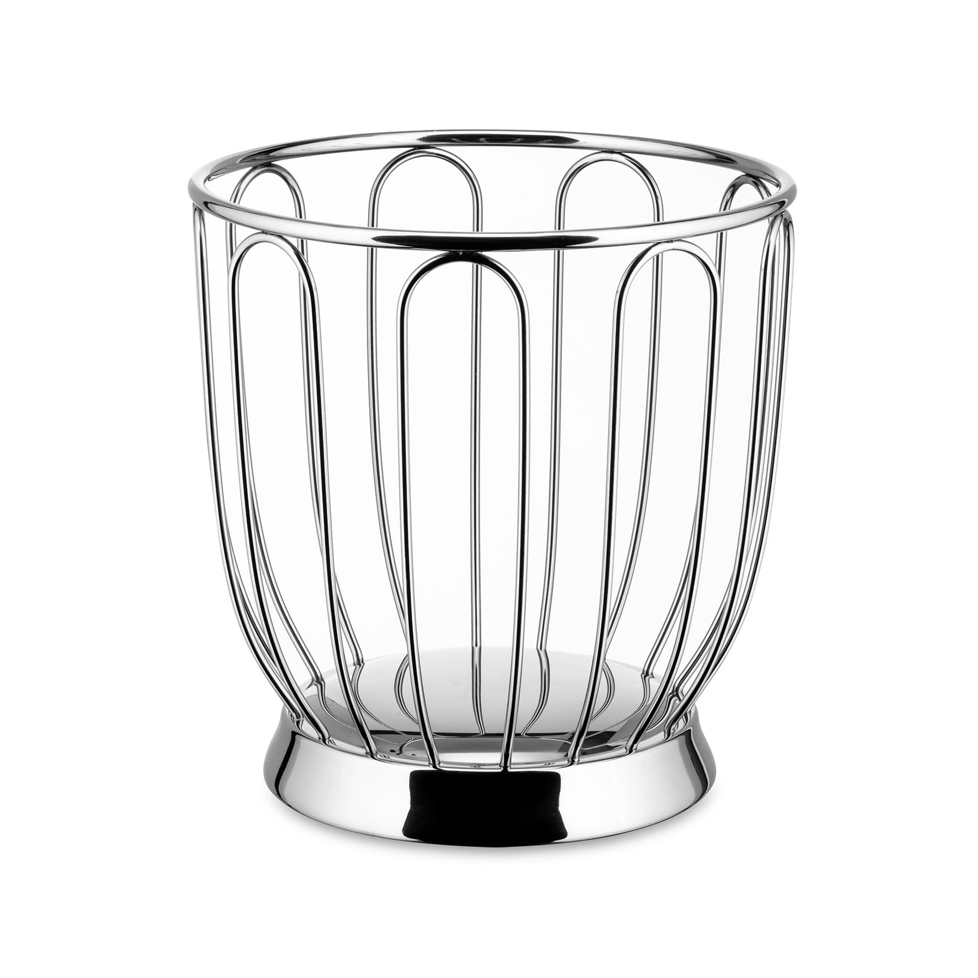 Alessi 370/19 - Design Wire-Worked Citrus Fruit Holder, 18/10 Stainless Steel, 19 cm