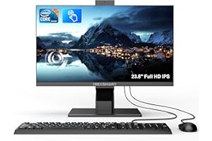 All-in-One Desktop Computer 23.8 inches Core i7 FHD All-in-One Touch Screen PC 8GB RAM 512GB SSD Pop-up Camera Dual Band WiFi