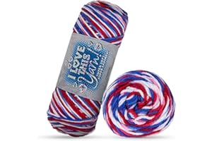 HOBBY LOBBY I Love This Yarn Medium Yarn for Crocheting & Knitting – Soft Yarn Skein – 252 Yards of 100% Acrylic Yarn for Crocheting Blankets, Hats, & More – DIY Handcrafting Accessories