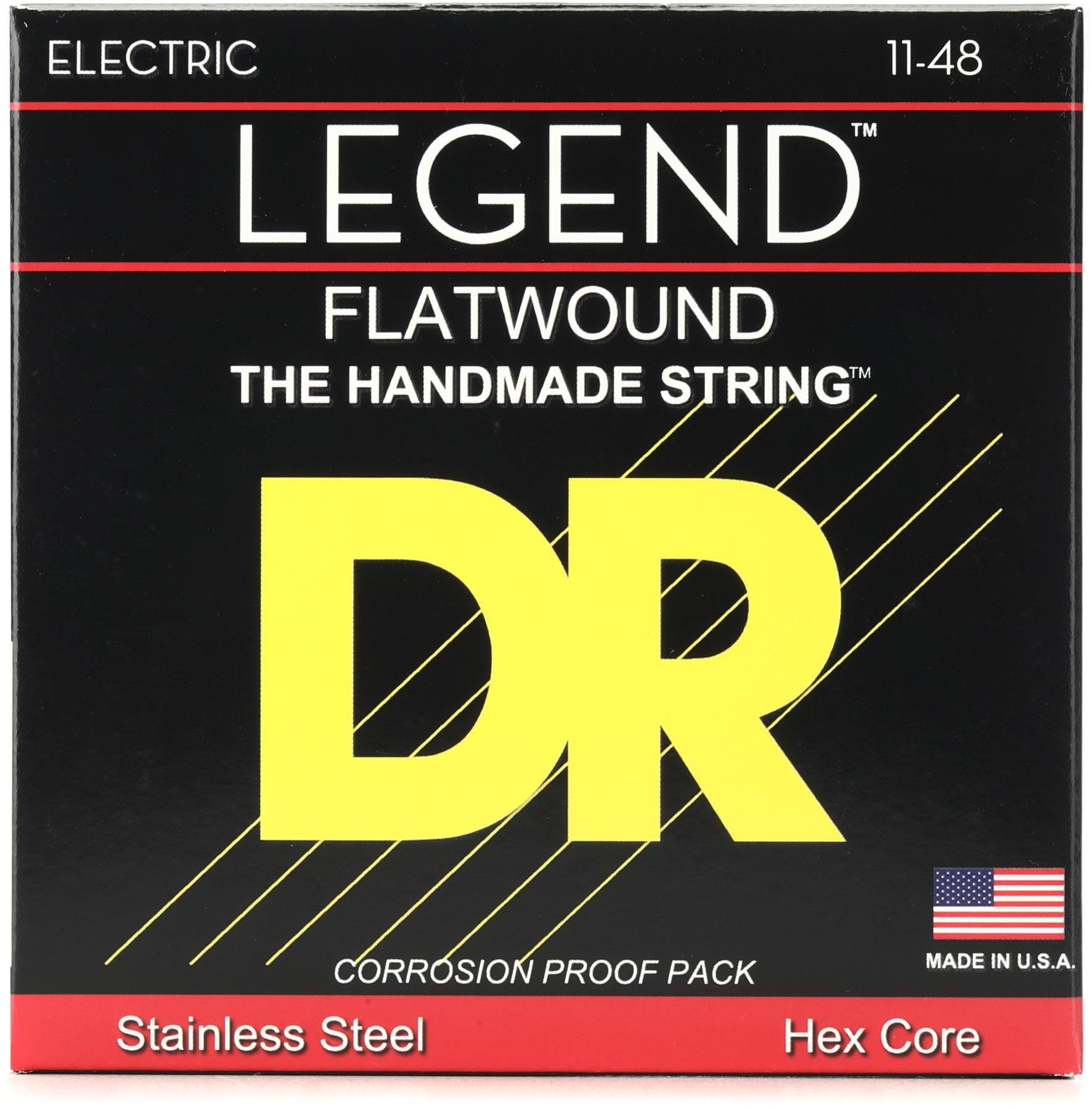 DR Strings Legend Flatwound Electric Medium - Lite