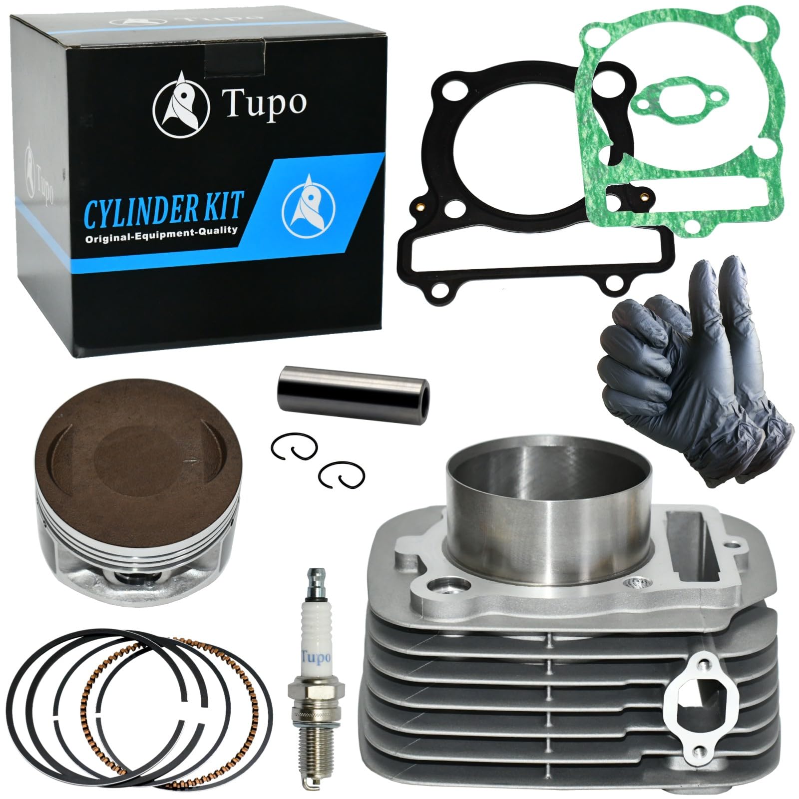 Photo 1 of Tupo 348cc 83mm Cylinder Piston Ring Gasket Top End Rebuild Kit Compatible with YAMAHA YFM350 Big Bear 350 Bruin350 Grizzly350 Moto-4 350 Raptor350 Wolverine350 Warrior350 1987-2014