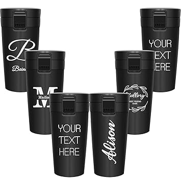 Amlion Personalisierte Trinkflasche mit Namen,BPA-freier Edelstah,Doppelwandige Vakuum 600ml