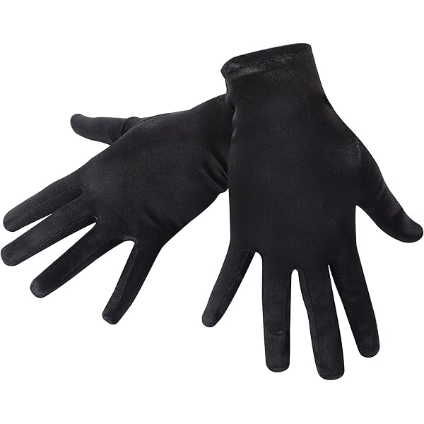 COSFAN Kurze Lederhandschuhe für Frauen,Punkhandschuhe,Motorradhandschuhe,Fashion Dress Handschuhe für Oper Prom Abend Party