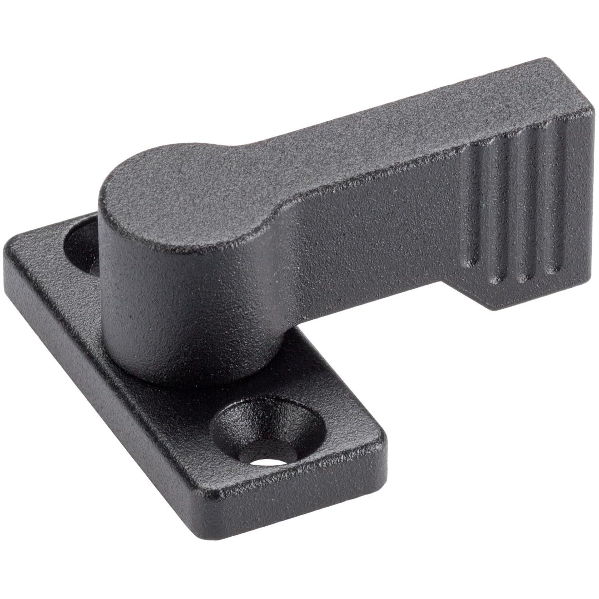 HALDER 24101.0202 Rotary Latch, Black, d1 = 17 mm