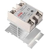 SSR-40DD Solid State Relay 40A DC to DC Input 3-32V Output 5-200V with Heat Sink