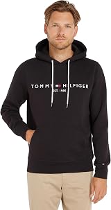 Tommy Hilfiger Men’s Core Logo Hoodie Black 3XL view 1
