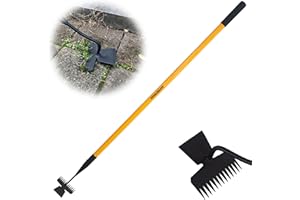 ZOYACREATE Weed Puller Tool, Heavy Duty Long Handle Stand Up Manual Weeder Remove for Yard Lawn Patio Garden -55Inch
