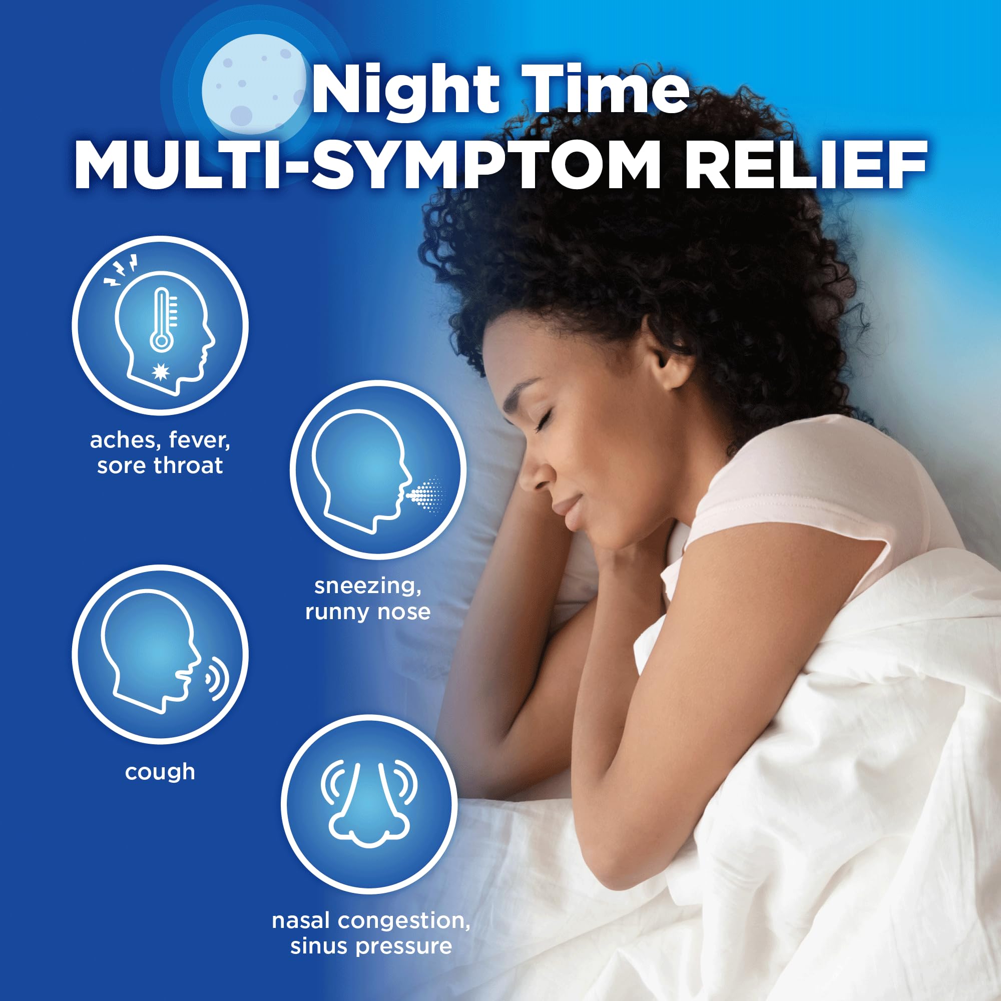 Amazon Basic Care Nighttime Severe Cold & Flu Liquid, Original, 12 fl oz (Pack of 1)