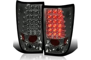 Spec-D Tuning Smoke Lens LED Tail Lights Compatible with 2004-2015 Nissan Titan Without Utility Bed, Left + Right Pair Assembly
