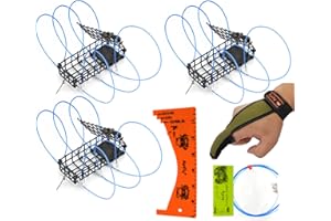 AirFly 6-Loops Crab Trap for Fishing Pole: Catches Dungeness, Rock & Blue Crabs, Made in USA