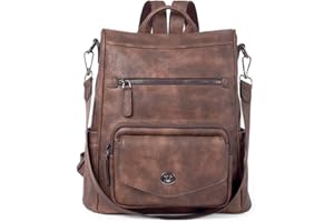 CLUCI Backpack Purse for Women Fashion Large Size Leather Backpacks Convertible Anti-theft Bag