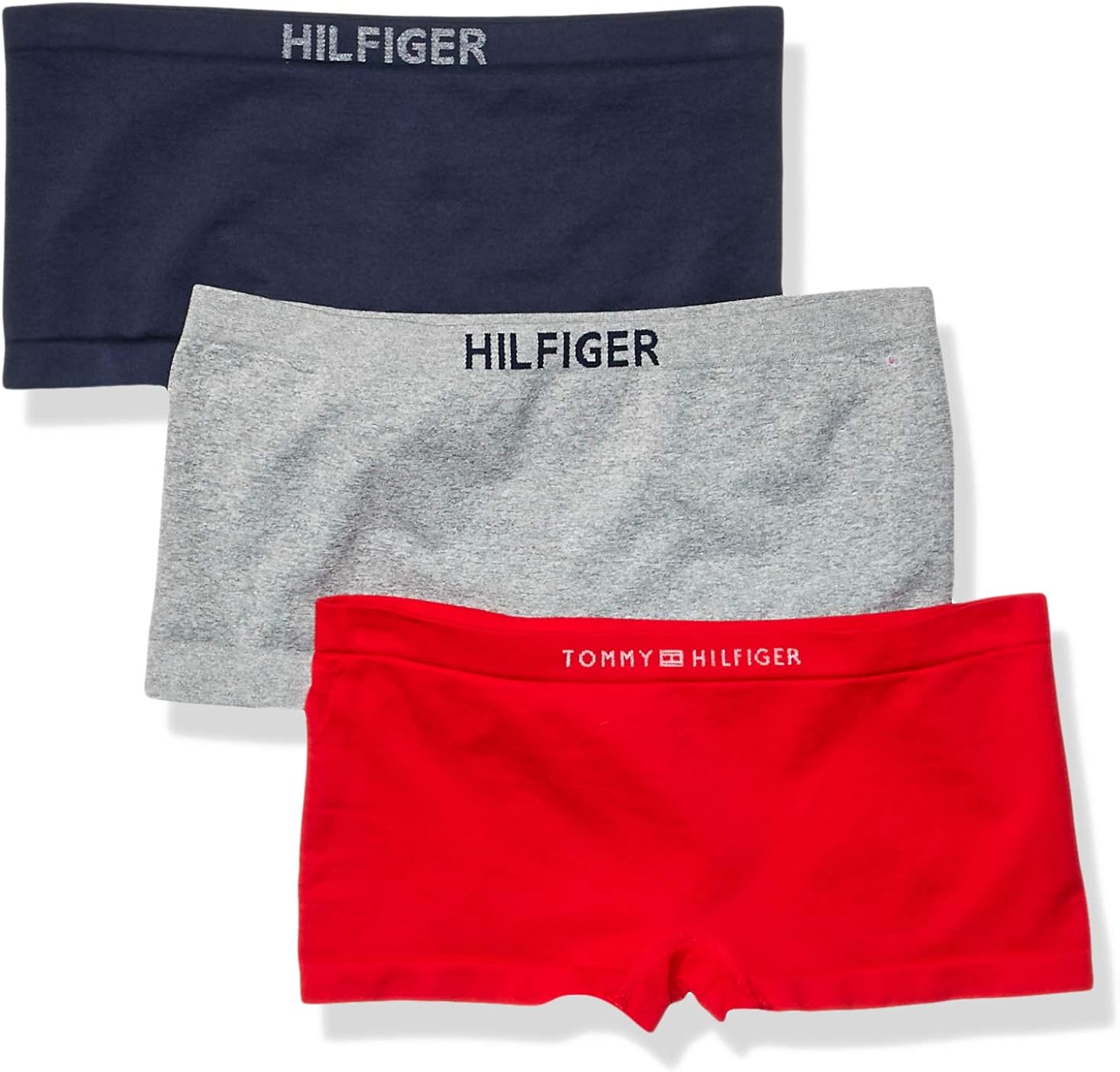 Tommy Hilfiger Women's Seamless Boyshort Underwear Panty, PCT/Tngrd