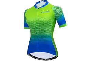 Teleyi Women's Cycling Jersey Bike MTB Short Sleeve Bicycle T-Shirt Clothing Jacket Quick-Dry Tops S-3XL