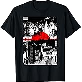 Urban City Silhouetted Tonal Black & White T-Shirt