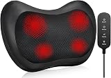 iKristin Back Neck Massager Shiatsu Pillow with Heat Remote Control