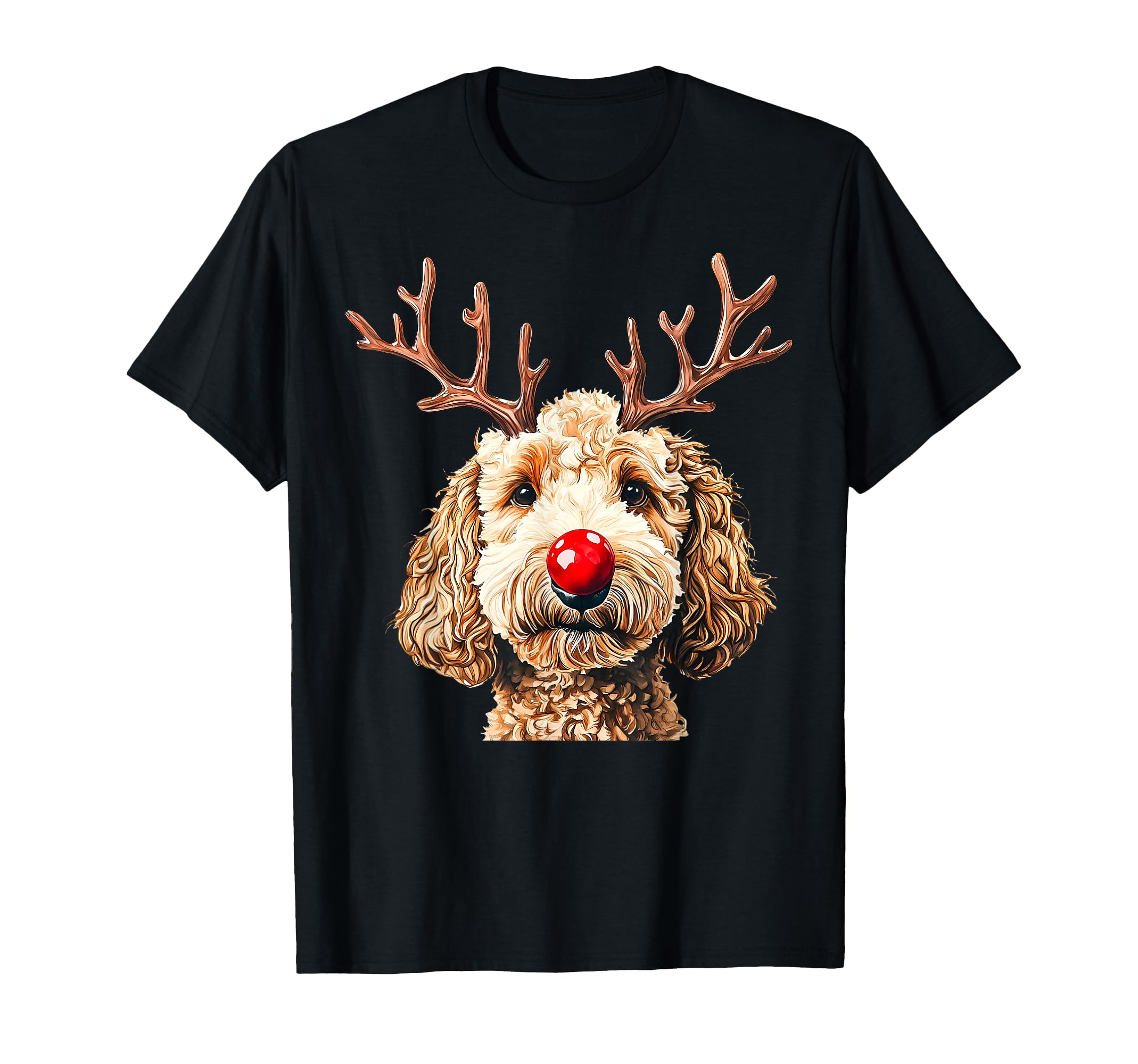 Photo 1 of * red*
Cute Reindeer Santa Goldendoodle Christmas Xmas Holiday T-Shirt size XL