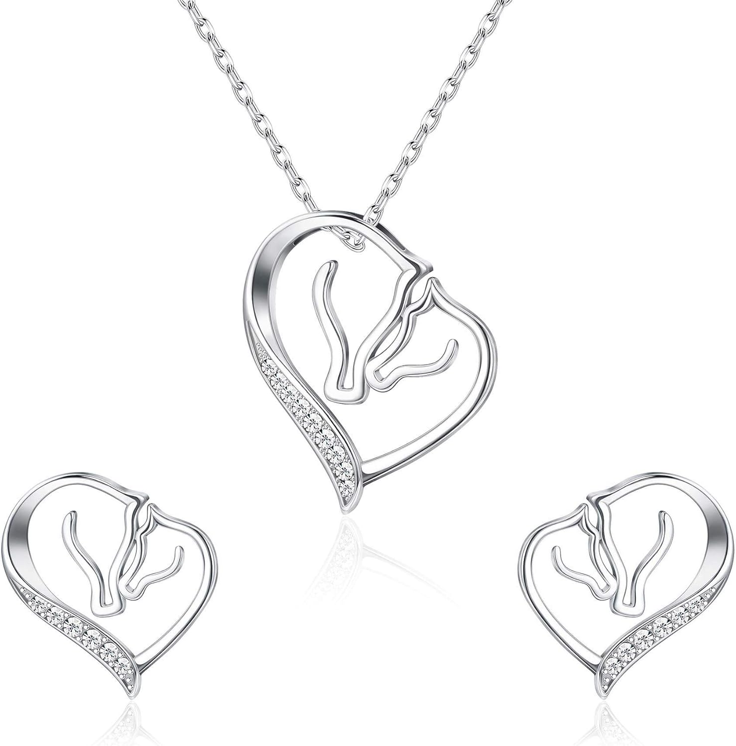 mother and child horse necklace